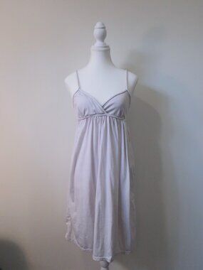 Aeropostale White Empire Waist Babydoll Tank Mini Dress Large